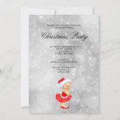 Schattig blondharig babemeisje kerstfeest kaart (Achterkant)