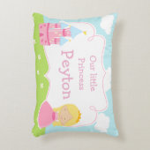 Schattig Blondje Onze Kleine Prinses Accent Kussen (Voorkant(Verticaal))