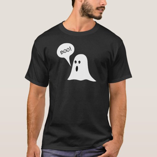 Schattig Boe Geest Halloween T-shirt (Voorkant)