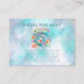 Schattig boek Dolphin en Florals voor Baby Visitekaartje (Voorkant)