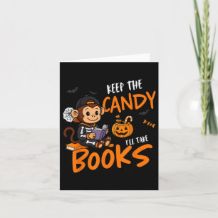 Schattig Boek Lezer Halloween Lezen Boekenwurm Jon Kaart