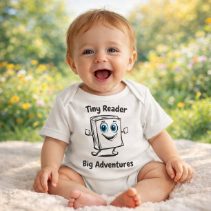 Schattig Boek Personage Baby Illustratie Romper