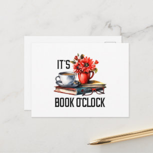 Schattig boek uur woordkunst  briefkaart