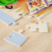 schattig boek van 1940, jongen en afbeelding legpuzzel (Zijkant)