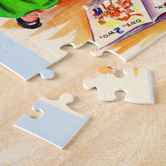 schattig boek van 1940, jongen en afbeelding legpuzzel (Zijkant)