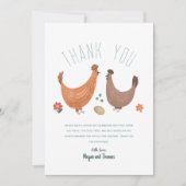 Schattig Boerderij Baby shower dank u Bedankkaart (Voorkant)