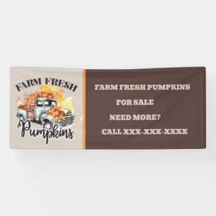 schattig Boerderij Fresh Pumpkin leveranciers teks Spandoek