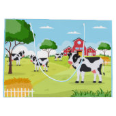 schattig boerderij land voeg tekst toe groot cadeauzakje (Achterkant)