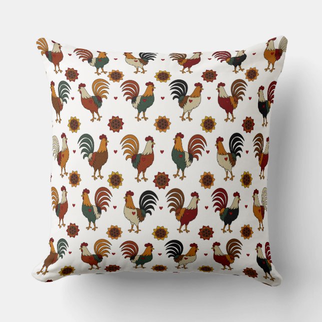 Schattig Boerderij Pillow Kussen (Voorkant)