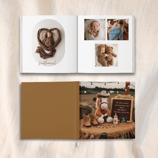 Schattig boerderij thema baby Fotoboek Keepsake Gastenboek