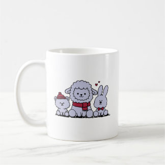 Schattig boerderijdier koffiemok