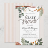 Schattig Boho Baby shower Kaart (Voorkant / Achterkant)