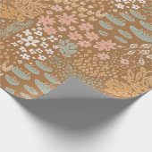 Schattig Boho Bloemmotief  Cadeaupapier (Hoek)