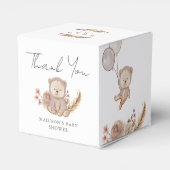 Schattig Boho Botanisch Sweet Beer Baby shower Bedankdoosjes (Achterkant)