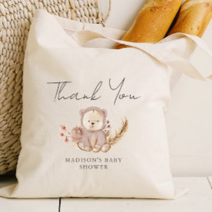 Schattig Boho Botanisch Sweet Beer Baby shower Tote Bag