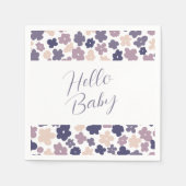 Schattig Boho Daisy Baby shower Servet (Voorkant)