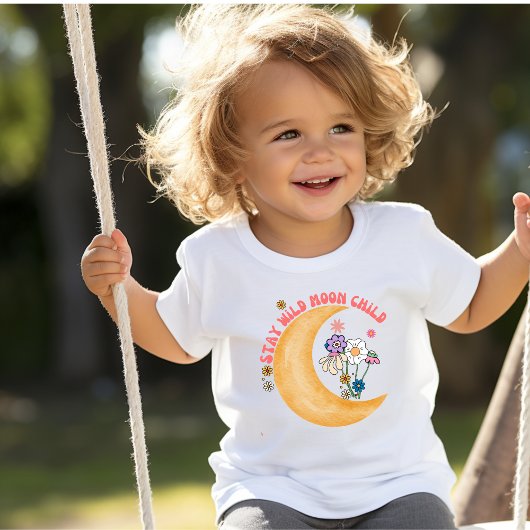 Schattig Boho "Maan Kind Peuter T-shirt