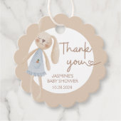 Schattig Boho Oh Baby Bunny Dank je wel Bedankjes Labels (Voorkant)