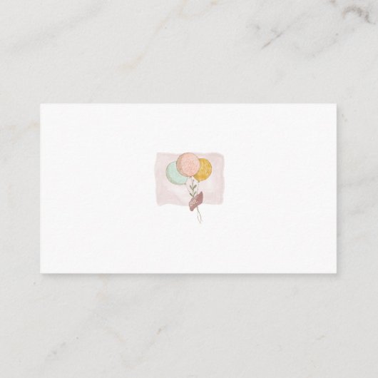 Schattig Boho Olifant Rustiek Baby shower Informatiekaartje (Achterkant)