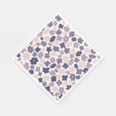 Schattig Boho Paarse Daisy Baby shower Servet (Hoek)