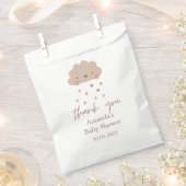 Schattig Boho Rain Cloud Baby shower Bedankzakje (Geknipt)