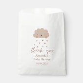 Schattig Boho Rain Cloud Baby shower Bedankzakje (Voorkant)