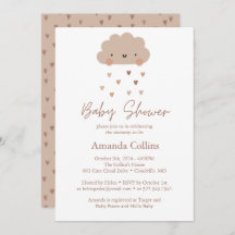 Schattig Boho Rain Cloud Baby shower