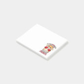 Schattig bokshamster klaar om te vechten post-it® notes (Schuin)