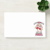 Schattig bokskonijn klaar om te vechten post-it® notes (Kantoor)