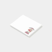 Schattig bokskonijn klaar om te vechten post-it® notes (Schuin)