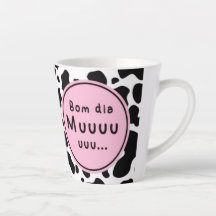 Schattig “Bom Dia Muuuuu” Kawaii Koeienontwerp