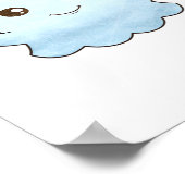 Schattig Boo Design Trendy Uniek Poster (Hoek)