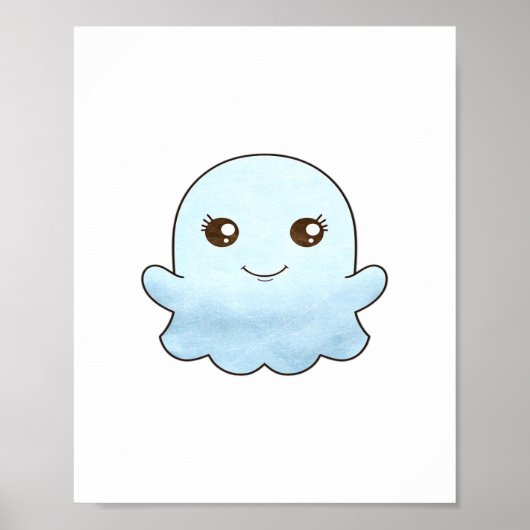 Schattig Boo Design Trendy Uniek Poster (Voorkant)