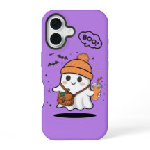 Schattig Boo Geest Meisjesachtige iPhone 16 Hoesje