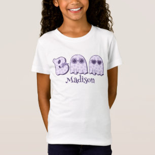 Schattig Boo Spook Halloween Aangepaste Naam of Te T-shirt
