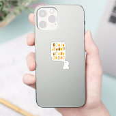 Schattig BOO spook Halloween Sticker (Telefoon)