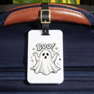 Schattig Boo spookje  Bagagelabel