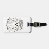 Schattig Boo spookje Bagagelabel (Voorkant horizontaal)