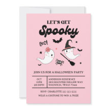 Schattig Boo Spooky Geest Halloween Roze Meisje