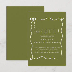 schattig boog rooster, Elgante Minimalist zwart-wi Save The Date