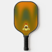 Schattig boos Baby chick gepersonaliseerd Pickleball Paddle (Voorkant)