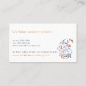 Schattig borduurpatroon visitekaartje (Achterkant)