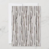 Schattig bos | Baby shower bedankpas Bedankkaart (Achterkant)