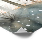 schattig bos baby shower poster (Hoek)