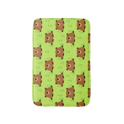 Schattig bos badmat (Voorkant Verticaal)