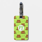 Schattig bos bagagelabel (Achterkant verticaal)