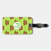 Schattig bos bagagelabel (Achterkant horizontaal)