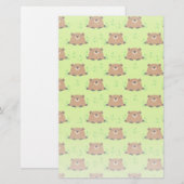 Schattig bos briefpapier (Voorkant / Achterkant)