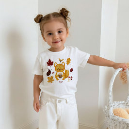 Schattig bos-eekhoorntje met eikel watercolor kind t-shirt