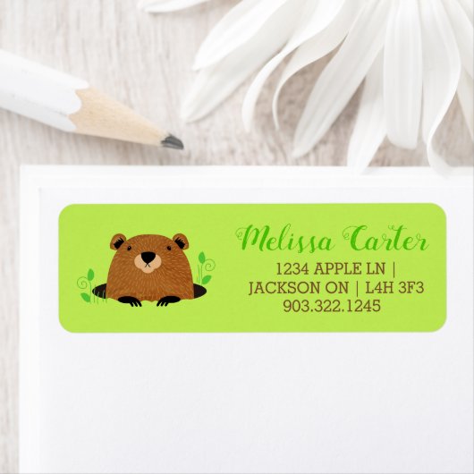 Schattig bos etiket (Insitu)